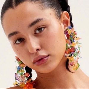 For Love And Lemons Multicolor Floral Earrings